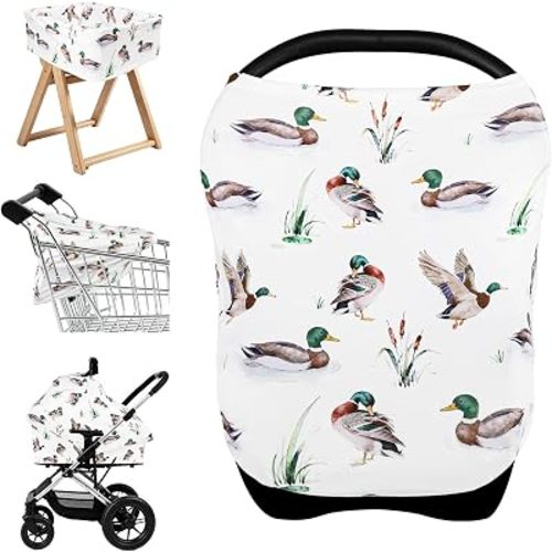 Mallard Duck Carseat Covers Baby,Stretchy Infant Canopy for Boys Girls