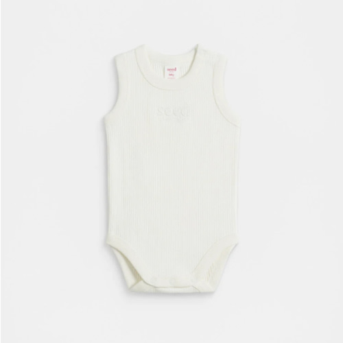 Logo Tank Bodysuit | Classic Cream | Seed Heritage