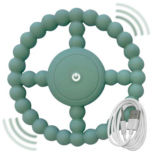 Vibrating Sensory Chew Toy - USB Chargeable Chewy Toys for Autism & Vibrating Teether for Baby 3m+