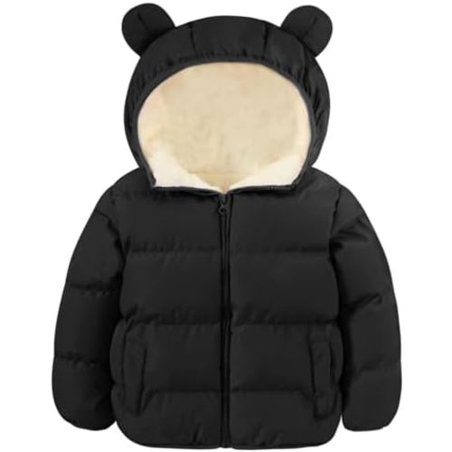 BFUSTYLE Baby Toddler Coats Boys Girls Bear Ear Hooded Puffer Jackets 6M-5T