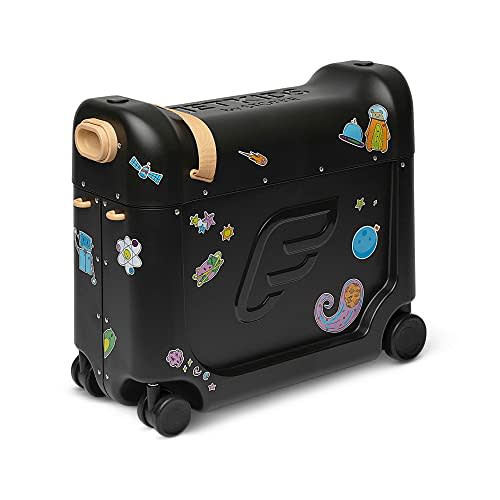 Stokke JetKids BedBox, Lunar Eclipse - Kid's Ride-On Suitcase & In-Flight Bed - Help Your Child Relax & Sleep on the Plane - Approved by Many Airlines - Best for Ages 3-7