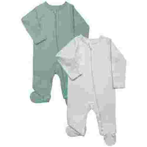 Wonder Nation Baby Gender Neutral Zip Front Footed Sleep N Play Pajamas, 2-Pack, Sizes Preemie-6/9 Months