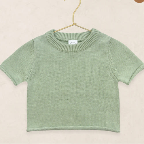 Knit Short Sleeve Tee - Sage