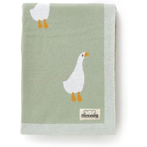 Baby Blanket Knit Receiving Boys Girls Cute Goose Blanket