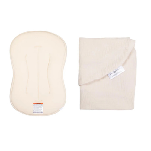 Lounger Curve + Muslin Cover Set | Natural