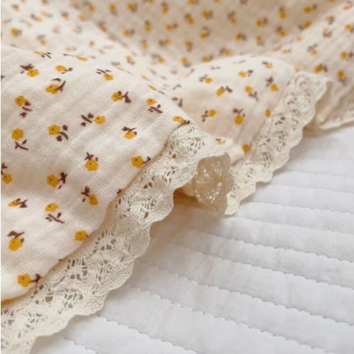 Daisy Baby Quilt – Soft Muslin Floral Kids Bedding