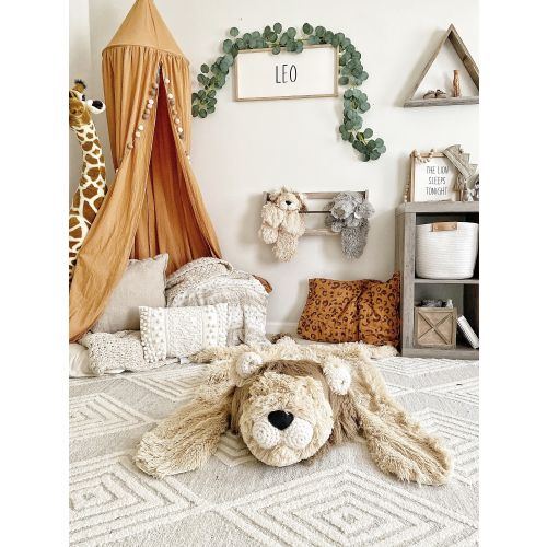Lion Rug for Nursery | Safari Themed Animal Decor for Nursery by ClaraLoo Creations
