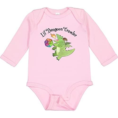 inktastic Lil' Dungeon Crawler- Cute Dragon Long Sleeve Creeper