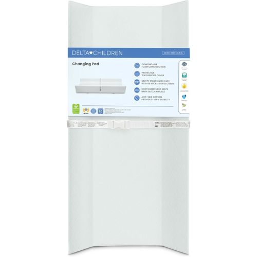 Delta Children Foam Contoured Changing Pad with Waterproof Cover
