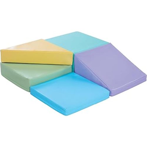 Pastel Corner Climber - Soft Play Set for Kids