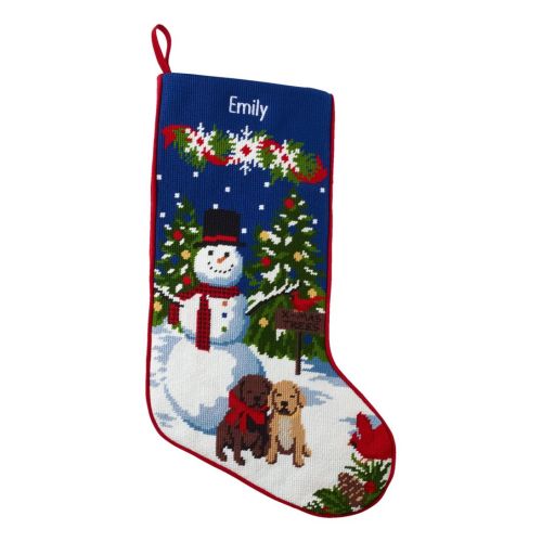 LLBean Needlepoint Holiday Stocking