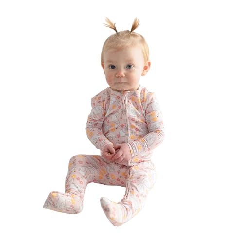 Posh Peanut Convertible Baby Sleepers - Girls Footless Baby Pajamas with 2 Way Zipper for Easy Diaper Changes