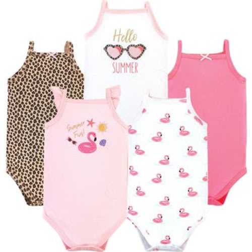 Soft Cotton Sleeveless Bodysuit, 0-3M