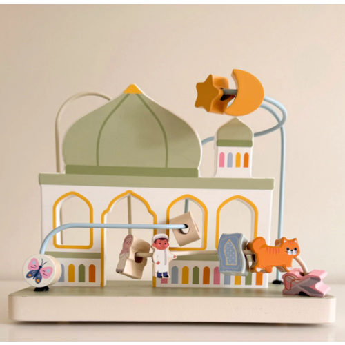 Masjid (Mosque) Bead Maze- Wooden, Islamic Kids Toys – Lala + Mo