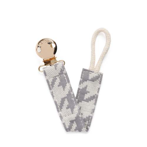 Petite Pacifier Clip - Houndstooth Marle