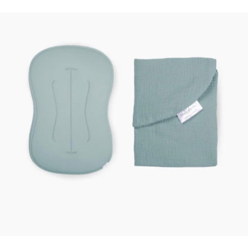 Lounger Curve + Muslin Cover Set | Slate