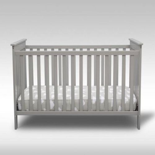 Delta Children Adley 3-in-1 Convertible Crib - Gray