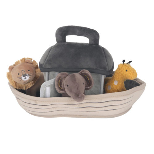 Baby Noah Interactive Plush Boat/Ark with Stuffed Animal Toys – Lambs & Ivy