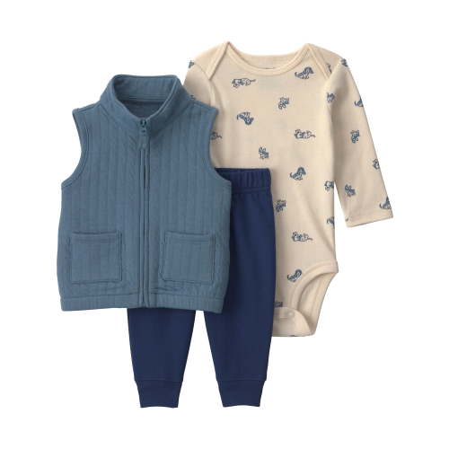Carter's Child of Mine Baby Boy Vest Outfit Set, 3-Piece, Sizes 0/3-24 Months
