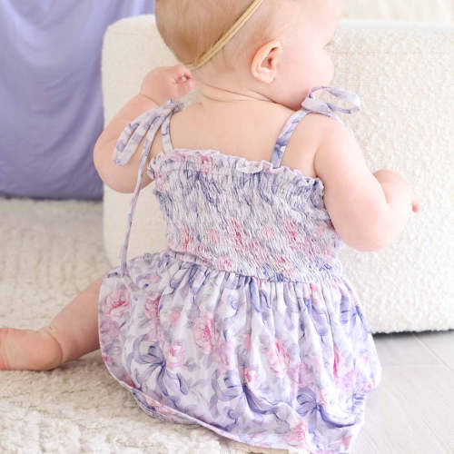 Smocked Twirl Bodysuit | Leighton's Lavender