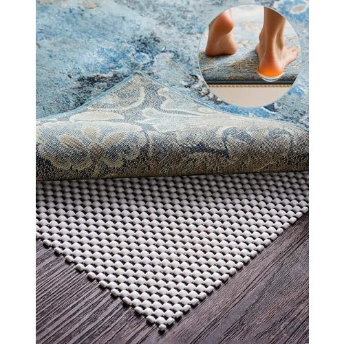 Veken Rug Gripper Pad for Hardwood Floors, Thick Non Slip Rug Pads for Area Rugs, Rug Grippers for Tile Floors, Under Carpet Anti Skid Mat, Keep Your Rugs Safe and in Place, 2x3 Ft