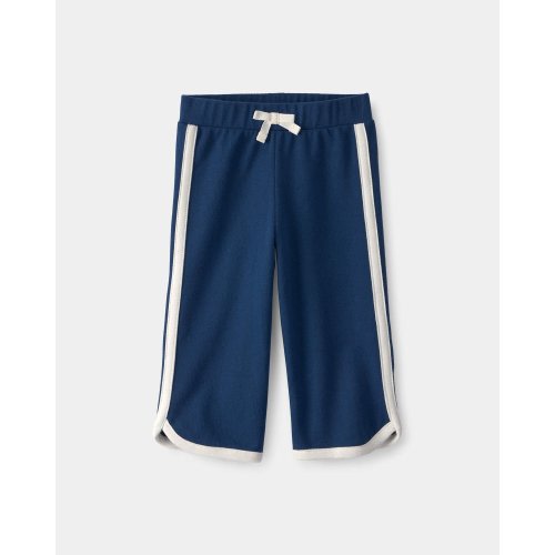 Baby Girl French Terry Wide-Leg Pants - Blue | Carter's