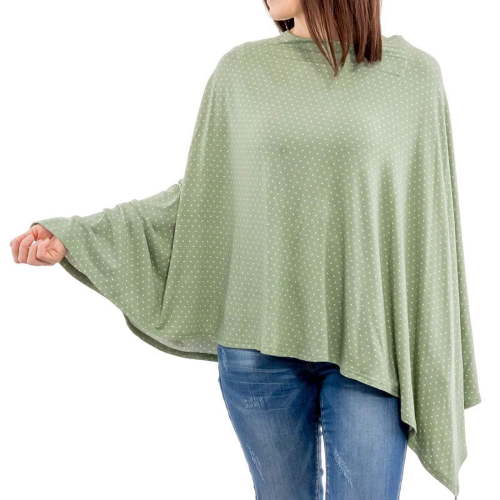 Baby Nursing Cover & Nursing Poncho - Multi Use Cover for Baby Car Seat Canopy, Shopping Cart Cover, Stroller Cover, 360° Full Privacy Breastfeeding Coverage, Baby Shower Gifts for Boy&Girl
