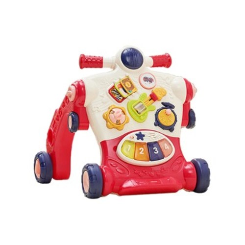 Bc Babycare Multi-function Adjustable Speed Baby Walker Rose Red