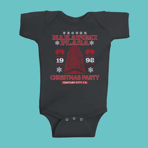 Nakatomi Plaza Baby Bodysuit - 6 Months (Color: Black)