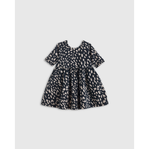 Organic Cotton Skater Dress - Baby Girl in Bright Orchid