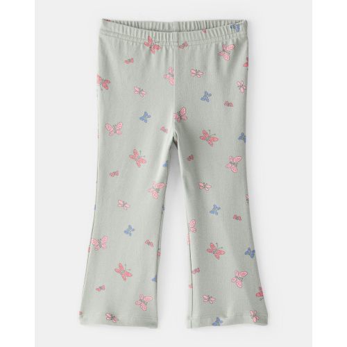 Baby Girl Butterfly Flare Pull-On Stretch Leggings - Green | Carter's