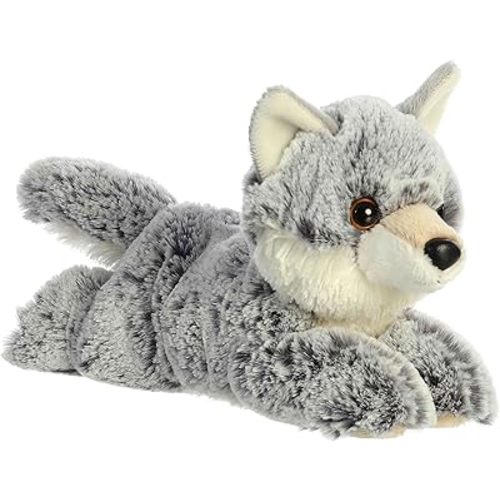 Aurora® Adorable Mini Flopsie™ Winter Wolf™ Stuffed Animal - Playful Ease - Timeless Companions - Gray 8 Inches
