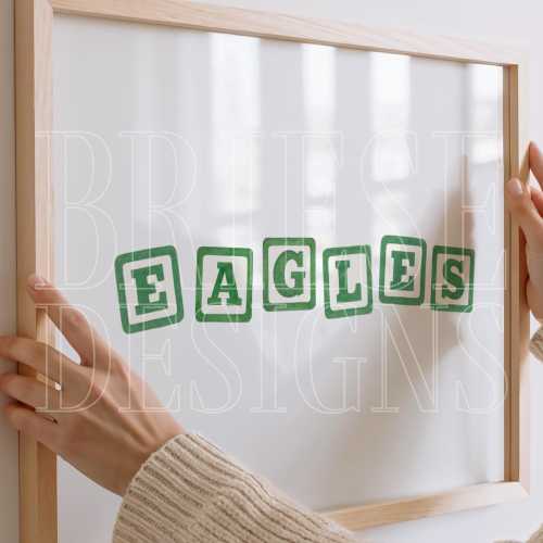 Philly Football Inspired Building Blocks Poster | Philadelphia Art | Digital Download | BrieseDesigns