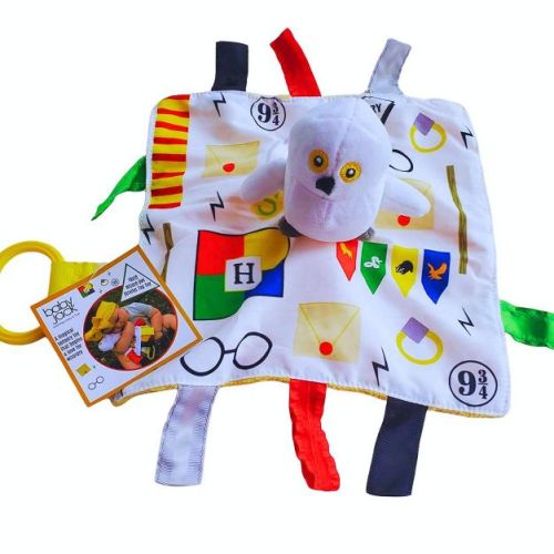 Wizard World Magical Snow Owl Plush Tag Toy by Baby Jack Learning Lovey 10" x 10"