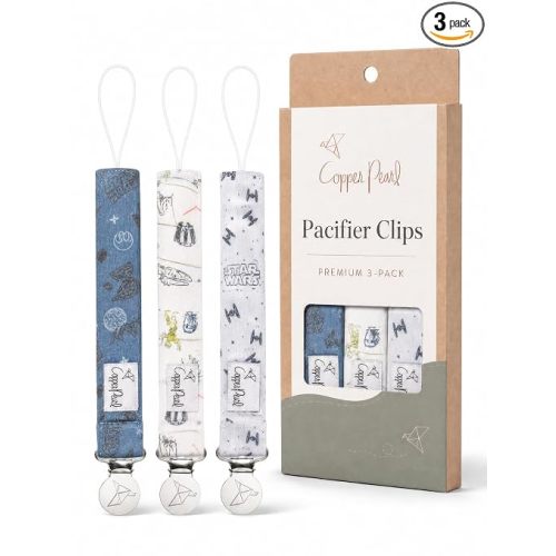 Copper Pearl 3-Pack Pacifier Holders