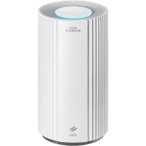 COWAY Air Purifier for Large Room Whole Home Up to 2,640 ft², HEPA Filter for Smoke, Allergen, Pet Dander, Odor, PM 10 AQI, Turbo Eco Mode, Timer, Energy Star, 3yr Warranty, Airmega 350 White