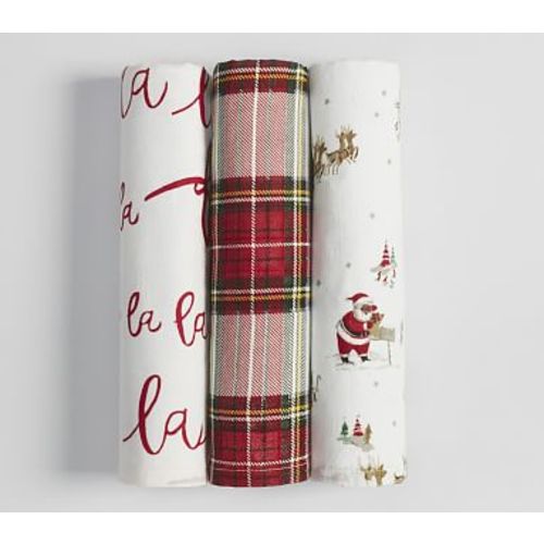 My First Christmas Swaddle Set of 3