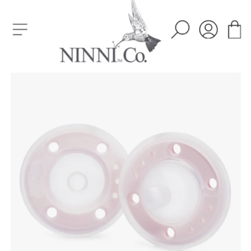 Ninni Pacifier Petal Pink 2 Pack