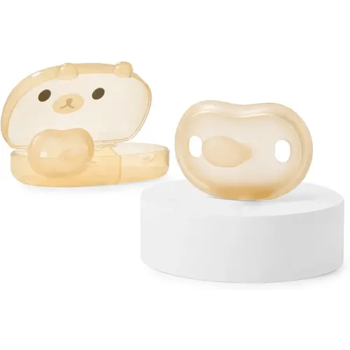 Thyseed Newborn Pacifiers 0-3 3-6 0-6 Months Ultra Light Silicone Baby Pacifier Girl Boy Infant Paci for Breastfed Babies Breastfeeding Pacii One Piece Flat Soothies for Sensitive Skin BPA Free 2 Pack