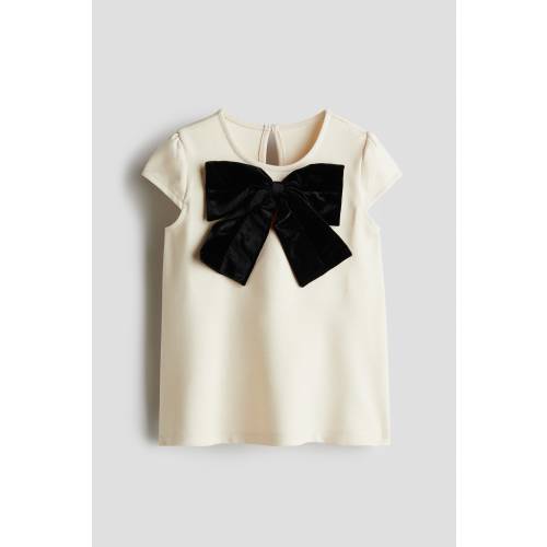 BOW-DETAIL JERSEY DRESS