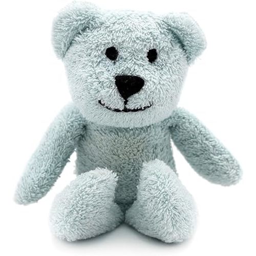 Thermal-Aid Zoo Mini — (Buckley the Blue Bear) — Mold-Resistant, Washable Hot & Cold Pack for Kids — Heating and Cooling Pad with Natural Corn Filling — Reusable Plush Toy