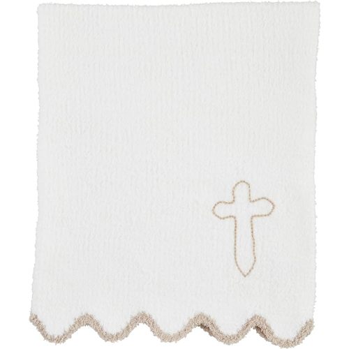 Mud Pie Children's Cross Chenille Blanket