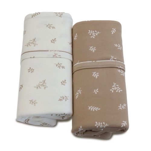 Bubba Blue Organic Jersey Wrap 2 Pack Chestnut