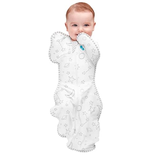 Love to Dream Swaddle UP, Silky-Lux 1.0 TOG, Super Soft, Luxurious 100% Viscose from Bamboo, Allow Baby to Sleep in Their Preferred Arms Up Position, Snug Fit Calms Moro Reflex, Cream, 13-19lbs