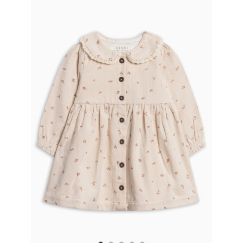 Ginny Fine Corduroy Peter Pan Collar Dress