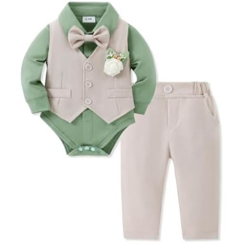 SANMIO Baby Boy Clothes Suits 0-24M Boys Birthday Wedding Outfits Infant Formal Dress Clothing 5Pcs Baby Suit Sets