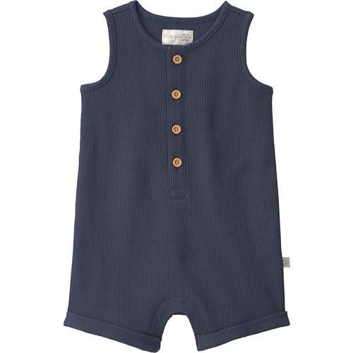 little planet by carter's Unisex Baby Waffle Knit Button-Front Jumpsuit made with Organic Cotton