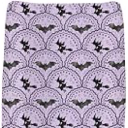 Purple Bats Witches Floral Baby Changing Pad Cover for Boys Girls Pastel Halloween Fitted Change Table Pad Mats Spooky Halloween Party Soft Diaper Change Table Sheets for 32''×16'' Contoured Pad