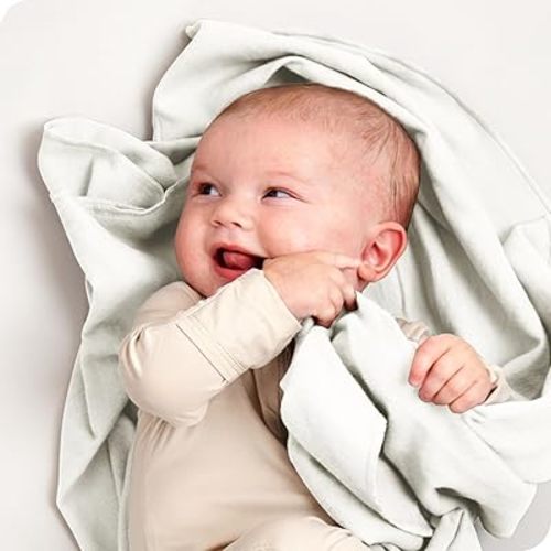 Bare Home Flannel Receiving Blanket, Premium 100% Cotton Flannel Receiving Blankets, 6-Pack Flannel Receiving Blankets, Hypoallergenic, Gentle on Skin, Warm and Durable (Receiving, Cream)