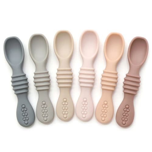 Silicone Chew Spoon Set - Neutral Palette